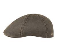 Stetson Coppola Level da Uomo - Berretto con Visiera in Cotone - Berretto Maschile con Protezione UV 40+ - Stile Vintage - Berretto Piatto con Visiera Estate/Inverno - Marrone L (58-59 cm)