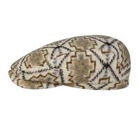 Stetson Coppola Navajo Driver Jersey Uomo - Made in The EU Cappello Piatto con Visiera, Fodera Inverno Autunno/Inverno - M (56-57 cm) Bianco Crema