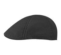 Stetson Coppola Texas Cotton con Filtro UV 40+ - Berretto con Visiera - in Cotone - Berretto in Tinta Unita Primavera/Estate Nero XL (60-61 cm)