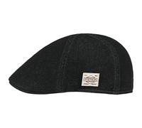 Stetson Coppola Texas Robust Denim Uomo - Cappello Piatto con Fodera, Visiera Inverno Autunno/Inverno - L (58-59 cm) Nero