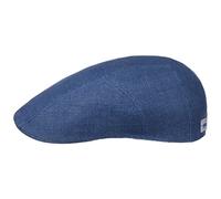 Stetson Coppola Uni Sustainable Linen Uomo - Made in The EU Berretto Lino Cappello Piatto con Visiera, Fodera Estate Primavera/Estate - L (58-59 cm) Blu