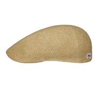 Stetson Coppola Uni Sustainable Linen Uomo - Made in The EU Berretto Lino Cappello Piatto con Visiera, Fodera Estate Primavera/Estate - M (56-57 cm) Senape