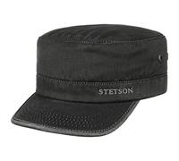 Stetson Datto Berretto Militare Inverno - Cappello Inverno Uomo - Berretto Cotone - Filtro UV 40+ - Idrorepellente - Berretto Foderato - Cappello Autunno/Inverno Nero L (58-59 cm)