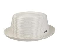 Stetson Dawson Pork Pie Uomo Cappello da Spiaggia Cartapaglia Intrecciata Protezione UV 40 Primavera Estate