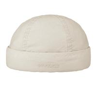 Stetson Berretto Docker Delave Organic Cotton Uomo - Beanie d´Estate in Cotone Calotta con Risvolto, Primavera/Estate Estate - M (56-57 cm) Beige Chiaro