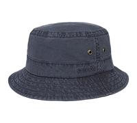 Stetson Delave Cappello Cotone Donna/Uomo - Estivo da Pescatore Vacanza Primavera/Estate Estate - L (58-59 cm) Blu