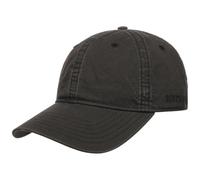 Stetson Ducor Sun Guard Fullcap Uomo - Cappellino da Baseball in Cotone bio (sostenuto) - Primavera/Estate - Protezione UV 40+ - Look-StoneWashed - Cappellino da Esterno Nero S (54-55 cm)