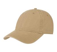 Stetson Ducor Sun Guard Fullcap Uomo - Cappellino da Baseball in Cotone bio (sostenuto) - Primavera/Estate - Protezione UV 40+ - Look-StoneWashed - Cappellino da Esterno Beige Scuro M (56-57 cm)