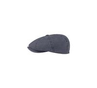 Stetson Hatteras, coppola in cotone biologico, berretto piatto da uomo con protezione UV 40, per primavera/estate, Blu, X-Large
