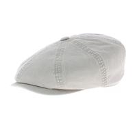 Stetson Hatteras Berretto a Palloncino in Cotone sostenuto bio - Coppola da Uomo - con Protezione UV 40 - Berretto in Taglia S-XXL (54-63 cm) - Primavera/Estate Beige S (54-55 cm)