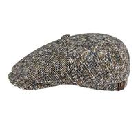 Stetson Hatteras Donegal Tweed cap Berretto Newsboy Cappello Invernale 55 cm - Blu