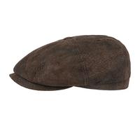 Stetson Hatteras Pigskin Coppola Uomo - Berretto in Pelle con Visiera - con Fodera Interna - Berretto Maschile Estate/Inverno Marrone M (56-57 cm)