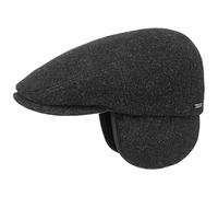 Stetson Kent Wool Copriorecchie Coppola Uomo - Made in EU - Coppola con copriorecchie - con Cachemire - Berretto con Visiera Autunno/Inverno Antracite XL (60-61 cm)