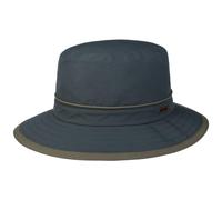 Stetson Kettering Cappello Outdoor Donna/Uomo - a Tesa Larga da Pescatore Resistente alle intemperie con pistagna Inverno Autunno Primavera Estate Estate/Inverno - M (56-57 cm) Blu