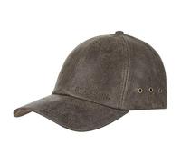 Stetson Liberty Berretto in Pelle Uomo - Cappellino in Taglia Unica (ca. 55-60 cm) - Berretto da Baseball Regolabile in Pelle Vintage - con Occhielli - Estate/Inverno Marrone Taglia Unica
