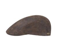 Stetson Madison Coppola in Pelle Uomo - in Stile Vintage - Berretto con Visiera e Fodera Interna in Cotone - Estate/Inverno Marrone M (56-57 cm)
