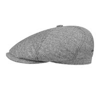 Stetson Coppola in Seta Milner Donna/Uomo - Made The EU Cappello Piatto Berretto di Estivo con Visiera, Fodera Estate/Inverno Estate - 56 cm Nero-Bianco