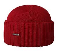Stetson Northport Berretto Invernale in Lana Merino - Made in Italy - Cappello da Marinaio da Donna/Uomo - Berretto di Lana Autunno/Inverno - Rosso Taglia Unica