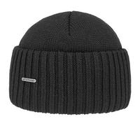 Stetson Northport Berretto Invernale in Lana Merino - Made in Italy - Cappello da Marinaio da Donna/Uomo - Berretto di Lana Autunno/Inverno - (Nero)