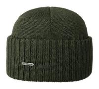 Stetson Northport Berretto Invernale in Lana Merino - Made in Italy - Cappello da Marinaio da Donna/Uomo - Berretto di Lana Autunno/Inverno - Oliva Taglia Unica