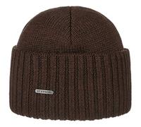 Stetson Northport Berretto Invernale in Lana Merino - Made in Italy - Cappello da Marinaio da Donna/Uomo - Berretto di Lana Autunno/Inverno - Marrone Scuro Taglia Unica