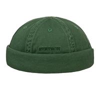 Stetson Ocala Calotta in Cotone Uomo - Beanie d´Estate da Calotte, Chiusura a Strappo Primavera/Estate - S (54-55 cm) Verde Scuro