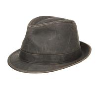 Stetson Odessa Trilby in Tessuto Uomo - Cappello Oilskin Tendenza da con Fodera, pistagna, pistagna Inverno Autunno Primavera Estate Estate/Inverno - S (54-55 cm) Marrone