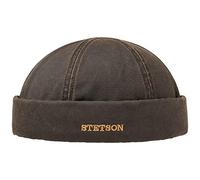 Stetson Old Cotton Inverno Berretto da Portuale Uomo - Berretto Maschile Idrorepellente - Berretto Foderato (Pile) - Berretto da Pescatore Autunno/Inverno Marrone S (54-55 cm)