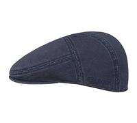 Stetson Paradise Cotton Coppola da Uomo - Berretto Piatto con Protezione UV 40 - Berretto da Uomo in Cotone - Coppola Estate/Inverno - Cappello Piatto Blu M (56-57 cm)