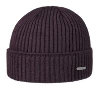Stetson Parkman Berretto in Maglia Unisex - Berretto Invernale in 100% Lana Merino - con Risvolto Made in The EU - Taglia Unica 54-62 cm - Autunno/Inverno - Berretto a Coste Lilla Taglia Unica
