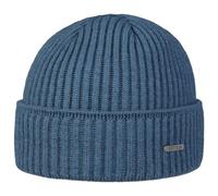 Stetson Parkman Berretto in Maglia Unisex - Berretto Invernale in 100% Lana Merino - con Risvolto Made in The EU - Taglia Unica 54-62 cm - Autunno/Inverno - Berretto a Coste Petrolio Taglia Unica