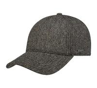 Stetson Plano Wool cap Uomo - Cappellino da Baseball sottovisiera in Pelle - Cappellino Maschile Spina di Pesce - con Fodera in Cotone - Autunno/Inverno Marrone Scuro S (54-55 cm)