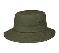 Stetson Reston Cappello da Pescatore Donna/Uomo - Vacanza Estivo Estate Primavera/Estate - M (56-57 cm) Oliva