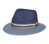 Stetson Romaro Toyo Traveller Cappello di Paglia Uomo in Viscosa Protezione UV 40+ Tesa Larga Nastro Decorativo Primavera Estate