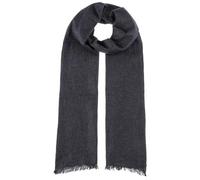 Stetson Sciarpa cotone tinta unita uomo primavera estate, Blu scuro mélange, Taglia unica