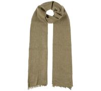 Stetson Sciarpa cotone tinta unita uomo primavera estate, Oliva mélange, Taglia unica