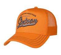Stetson Since 1865 - Berretto da baseball, Snapback Truckercap, Colore: arancione., 56/60 cm