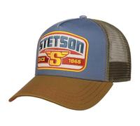 Stetson Since 1865 S Patch Trucker Cap Basecap Cappellino da baseball Truckercap Meshcap Donna/Uomo - Snapback con Ombrello Primavera-Estate Autunno/Inverno, marrone-blu, Taglia unica