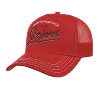 Stetson Since 1865 Trucker Cap One Size Uomo - Ombrello & Frontale in 100% cotone - Misura regolabile - Cappello Mesh con inserto in rete - Lunghezza ombrellone 7 cm - Estate/Inverno, Colore: rosso,