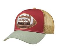 Stetson Since 1865 Trucker Cap One Size Uomo - Ombrello & Frontale in 100% cotone - Misura regolabile - Cappello Mesh con inserto in rete - Lunghezza ombrellone 7 cm - Estate/Inverno, Colore: rosso,
