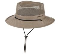 Stetson Takani Cappello Safari Donna/Uomo - Trekking Outdoor Mesh con sottogola Estate/Inverno Primavera Estate Autunno Inverno - M (56-57 cm) Beige
