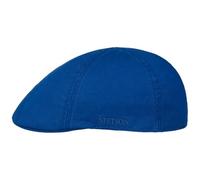 Stetson Texas Berretto piatto in cotone con protezione UV 40+ a tinta unita, cappello basco da uomo, primavera estate, Colore: blu reale., 7 1/4/7 3/8