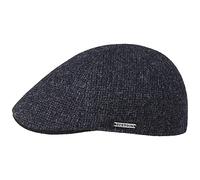 Stetson Texas Classic Coppola Lana - Coppola da Uomo - Berretto Maschile con Fodera in Cotone - Berretto con Visiera Autunno/Inverno - Berretto di Lana Blu Scuro M (56-57 cm)