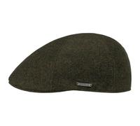 Stetson Texas Wool Gatsby cap Coppola Uomo - Berretti Piatti Cappello Piatto Berretto Becco Anatra con Visiera, Fodera, Fodera Inverno Autunno/Inverno - L (58-59 cm) Oliva