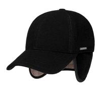 Stetson Vaby Earflap, berretto da baseball, con protezione per le orecchie, in lana, da uomo, autunno/ inverno nero (1) 60/61 cm (XL)