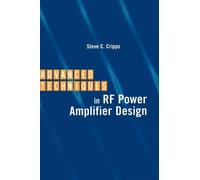 Steve C. Cripps Advanced Techniques in RF Power Amplifier Des (Copertina rigida)