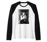 Steve Davis Snooker 6 Volte Campione del Regno Unito 1985 Maglia con Maniche Raglan
