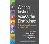 Steve Graham Writing Instruction Across the Disciplines (Tascabile)