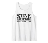 Steve Harrington Mom of The Year T-Shirt Nera Grafica Tee Canotta