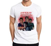 Steve Harrington Stranger Serienfan Regalo Babysitter Hawkins, maglietta da uomo, bianco, L